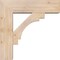 Ekena Millwork Merced Block Smooth Bracket w/ Offset Brace, Douglas Fir, 7 1/2"W x 26"D x 26"H BKT0806X26X26MRC05SDF - alternate 2